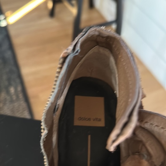 Dolce vida weather look beige western booties slightly worn inside sz 9 - Picture 6 of 7